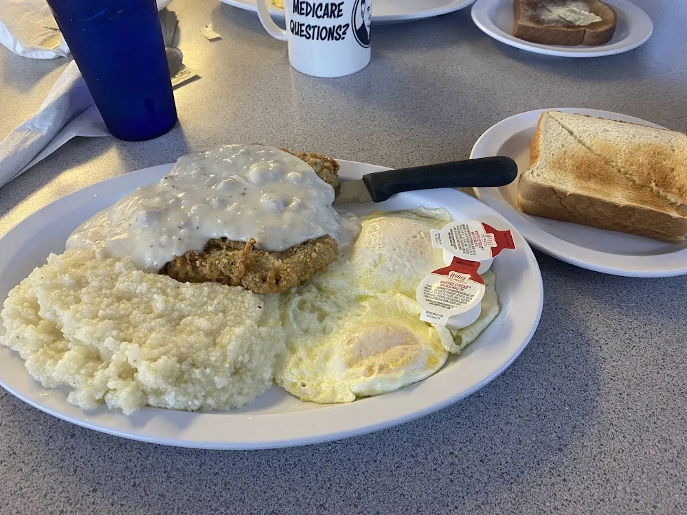 Country Fried Steak and Eggs