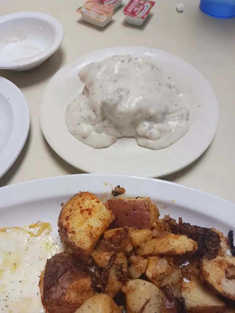 Half Order of Biscuits & Gravy with Two Eggs